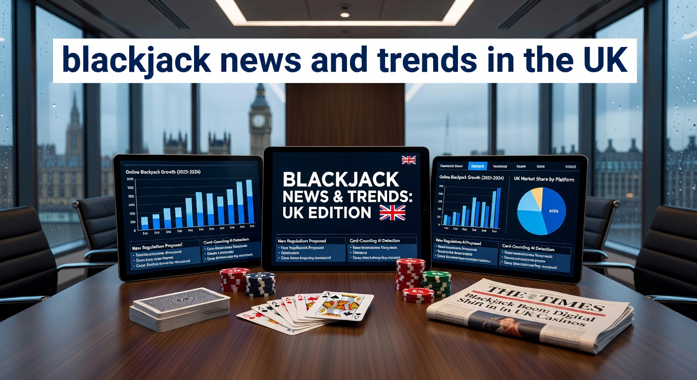 Digital blackjack table with strategy charts and UK casino interface highlighting optimal plays