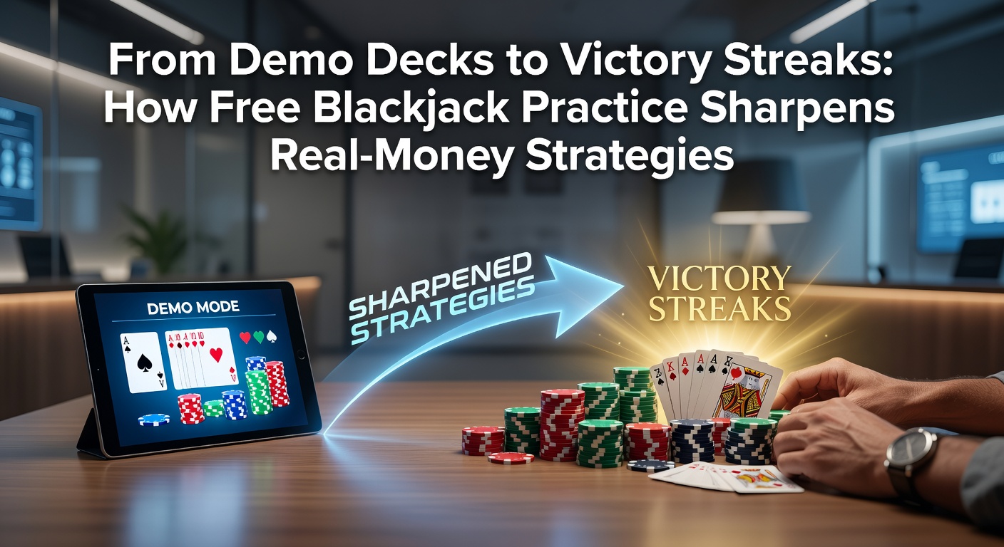 Advanced blackjack demo interface displaying card counting trackers and strategy deviation charts during a practice session