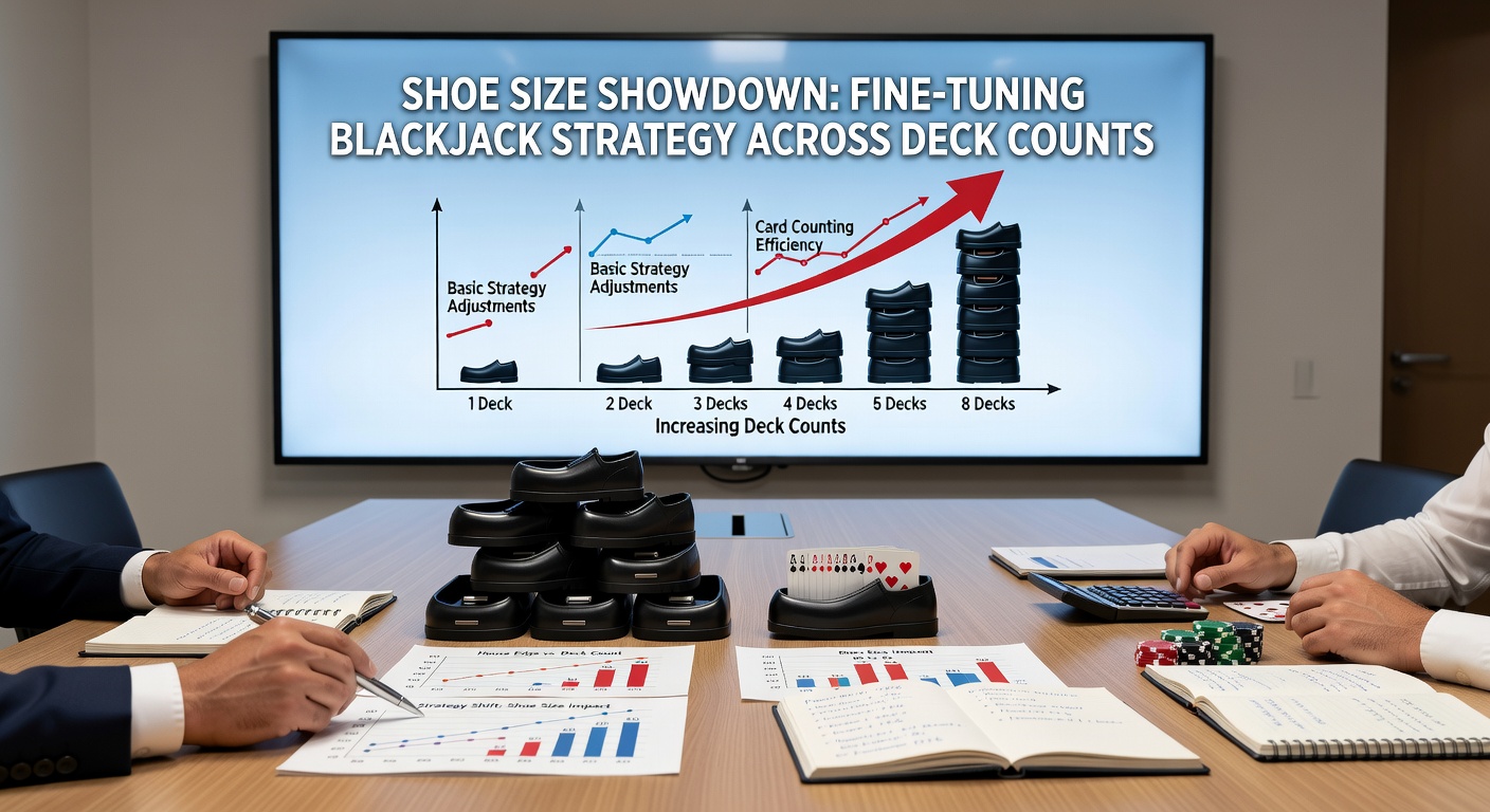 Strategy chart comparing single-deck versus multi-deck blackjack decisions